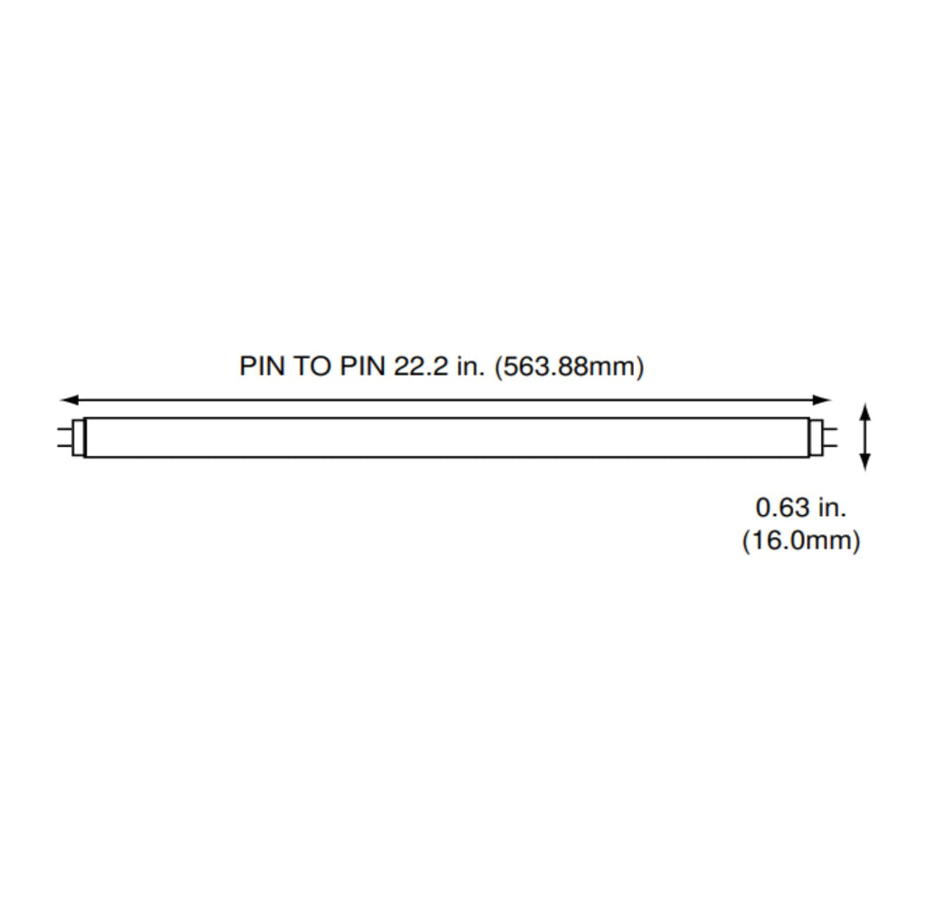 24 Inch 24W 4100K Cool White T5 Fluorescent Bulb Pack of 6 M437
