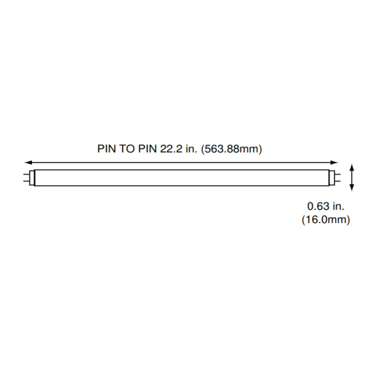 24 Inch 24W 4100K Cool White T5 Fluorescent Bulb Pack of 6 M437