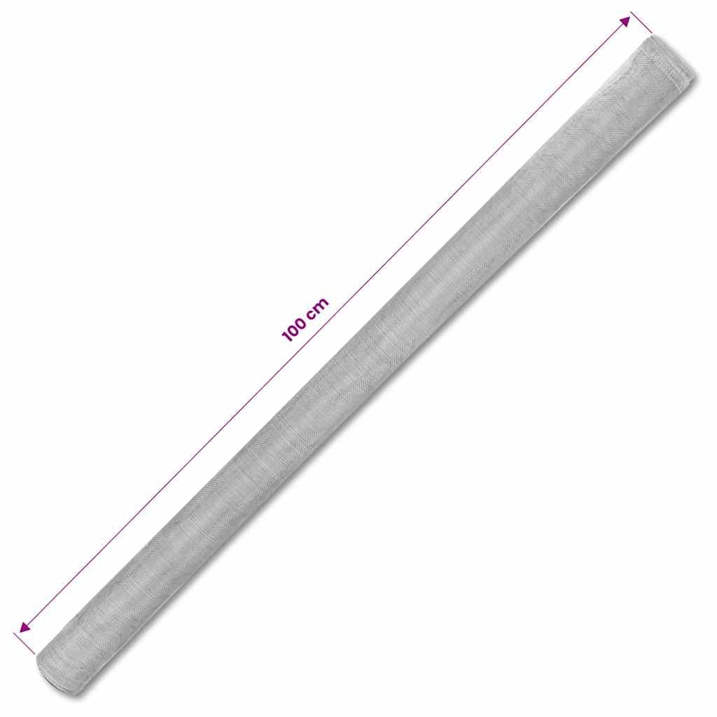 Aluminum Mesh Roll 39.4x196.9 Inch Silver I20816