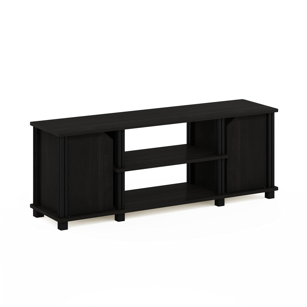 3-Tier Open Shelf TV Stand with Cabinets N202