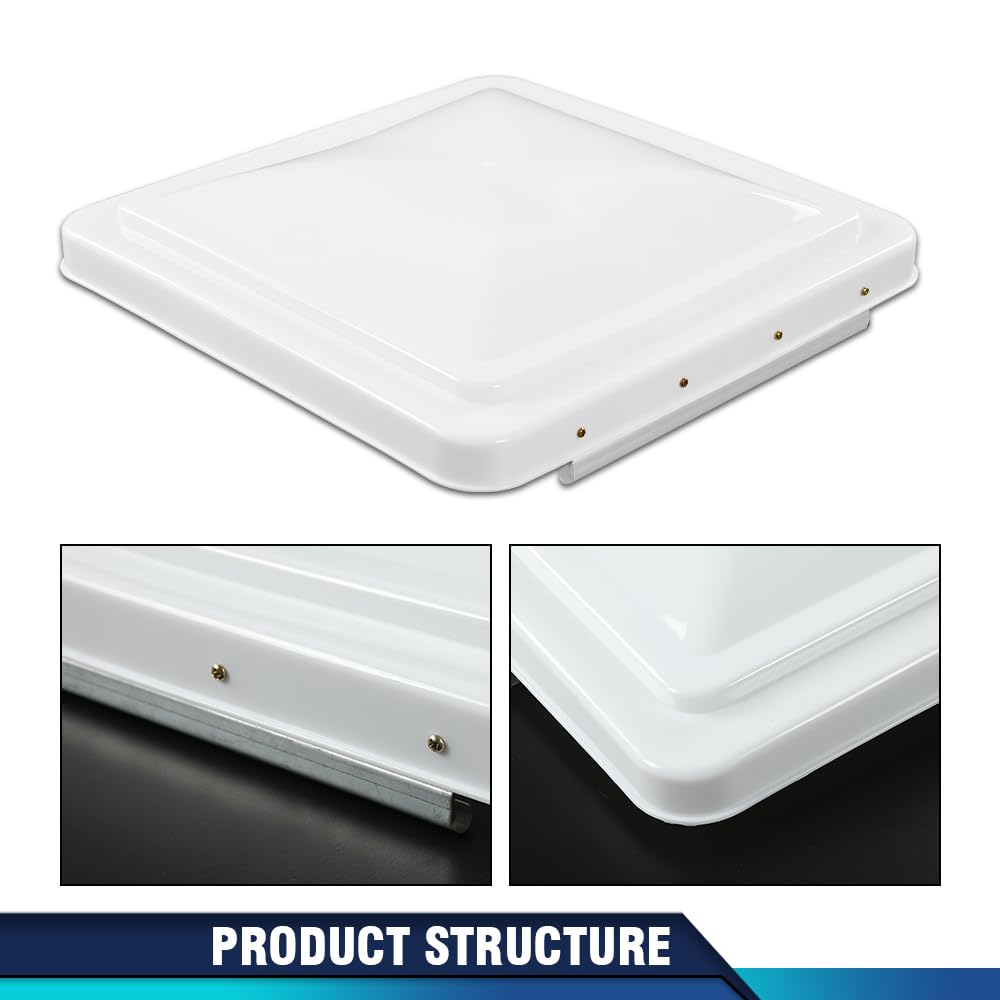 14" x 14" White Roof Vent Cover 2Pc J973835
