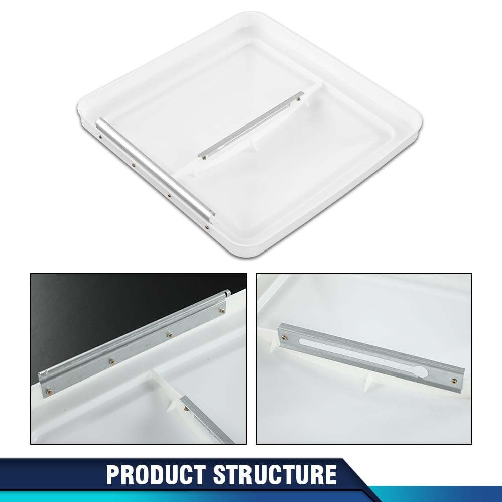 14" x 14" White Roof Vent Cover 2Pc J973835