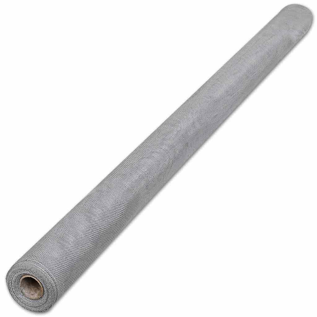 Aluminum Mesh Roll 39.4x196.9 Inch Silver I20816
