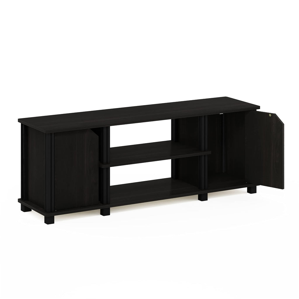 3-Tier Open Shelf TV Stand with Cabinets N202
