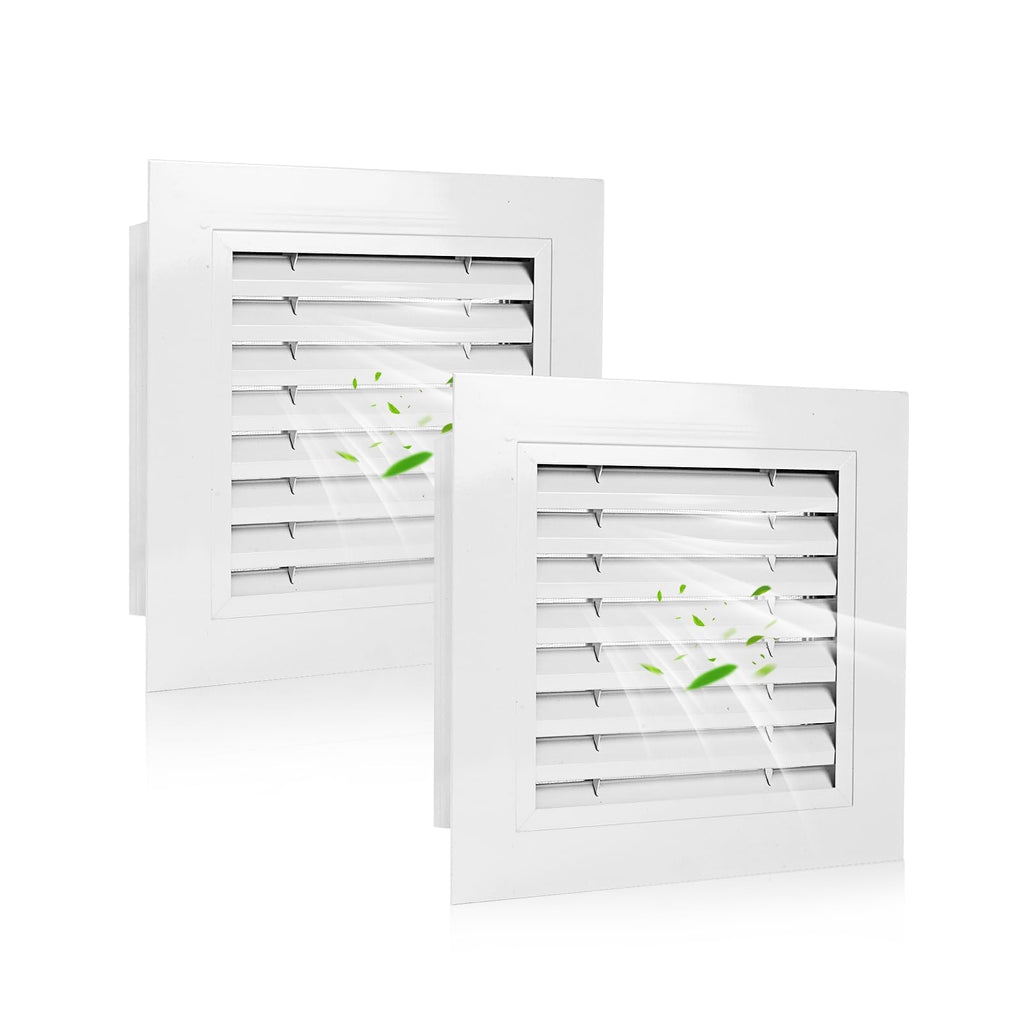 14" x 14" Aluminum Gable Vents with Screen, 2 Pack M485524
