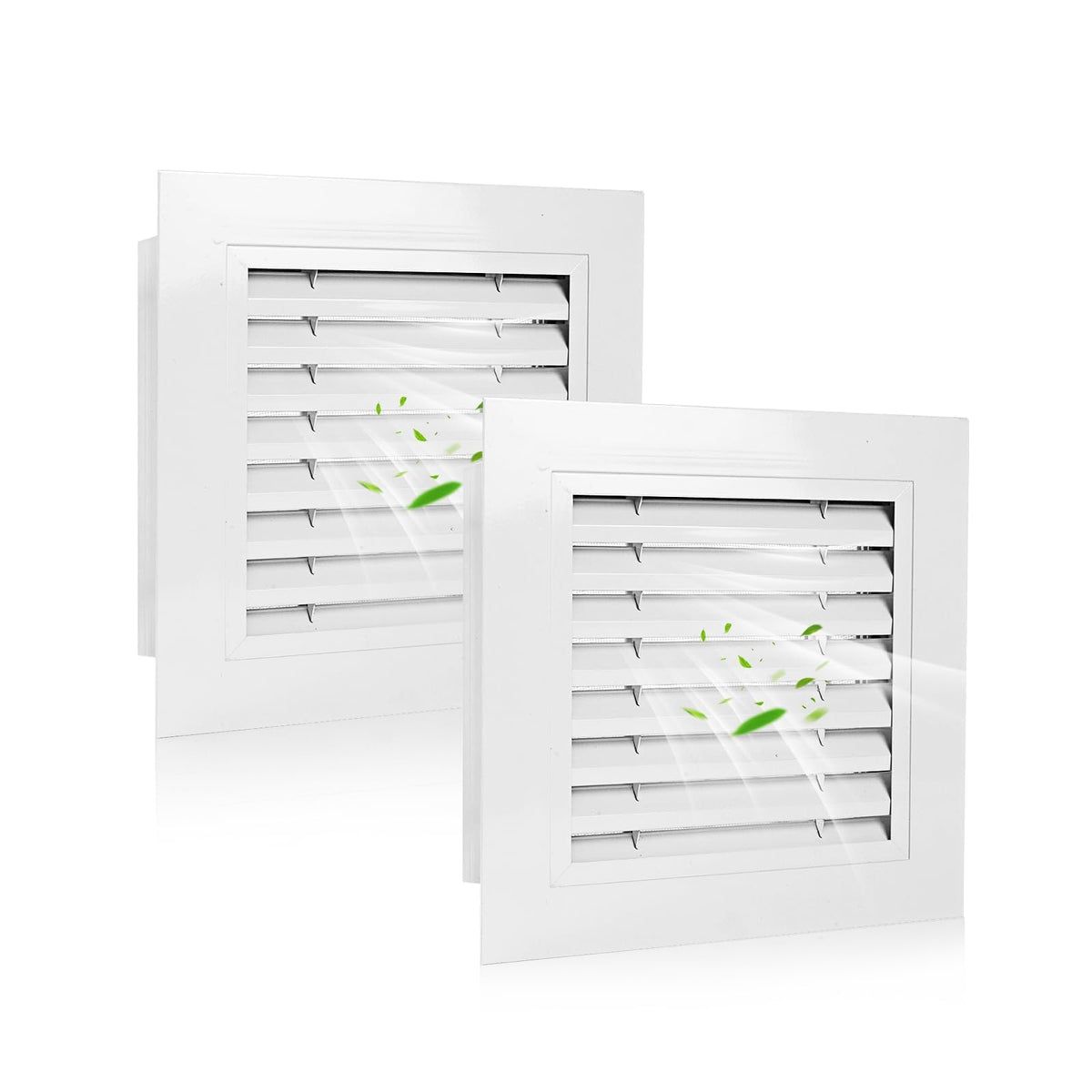 14" x 14" Aluminum Gable Vents with Screen, 2 Pack M485524
