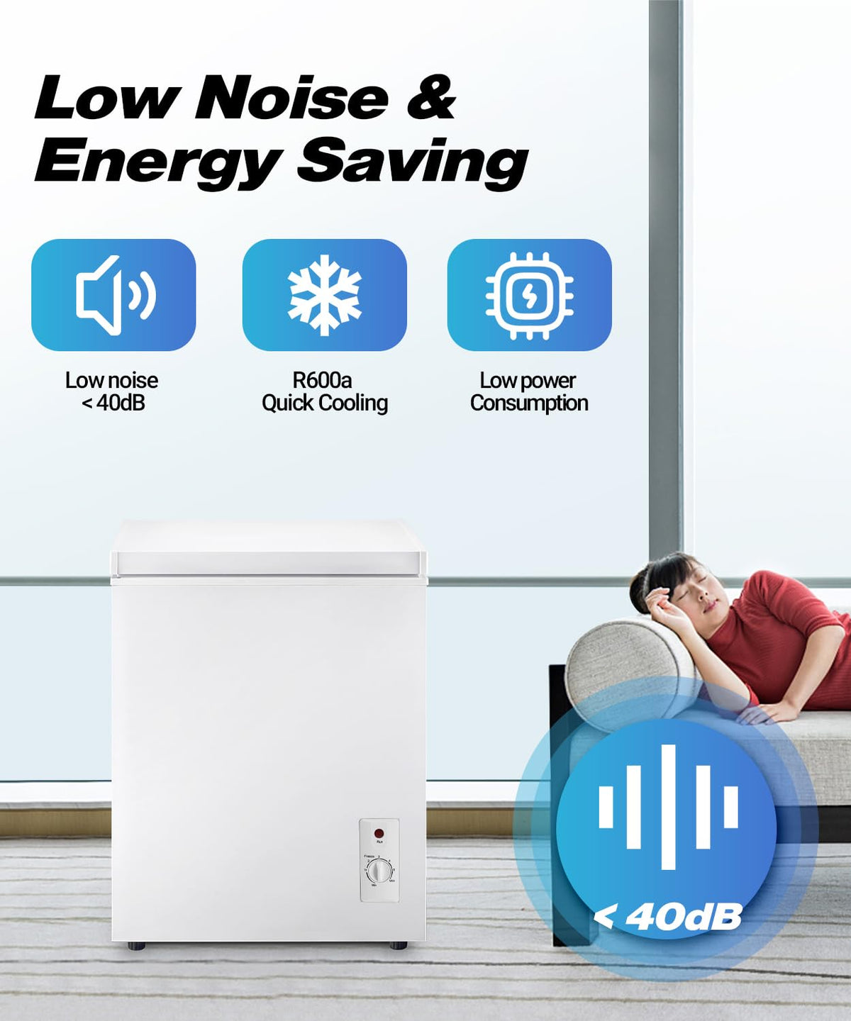 5.0 cu.ft Chest Freezer with Temperature Control K742481