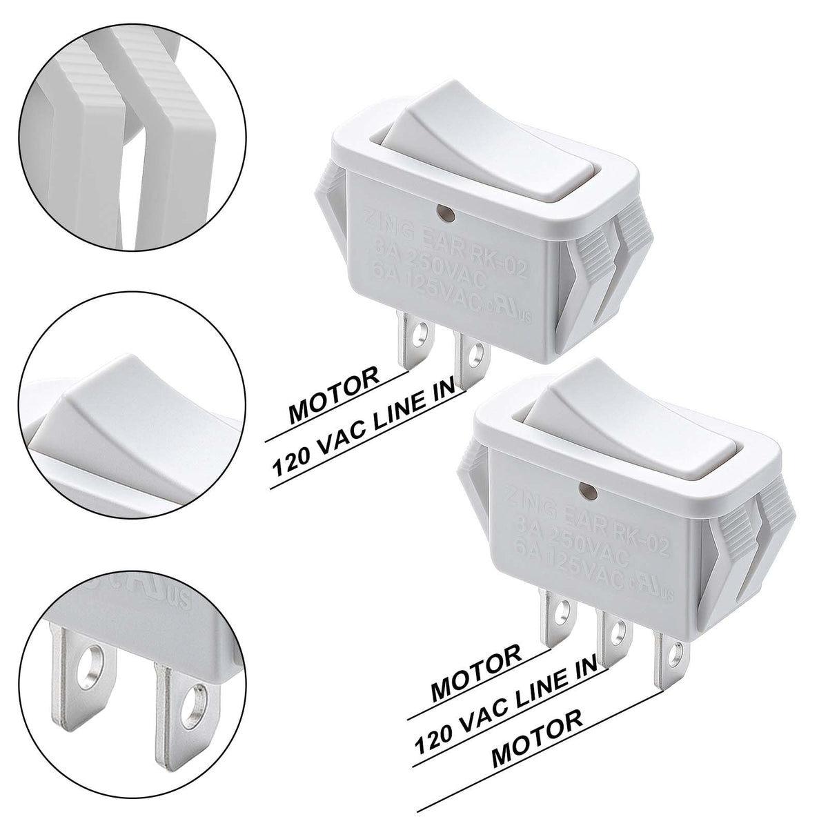 Range Hood Rocker Switch Kit W3054