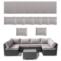 14 Piece Waterproof Outdoor Sofa Cushion Replacement with Zippers K71084