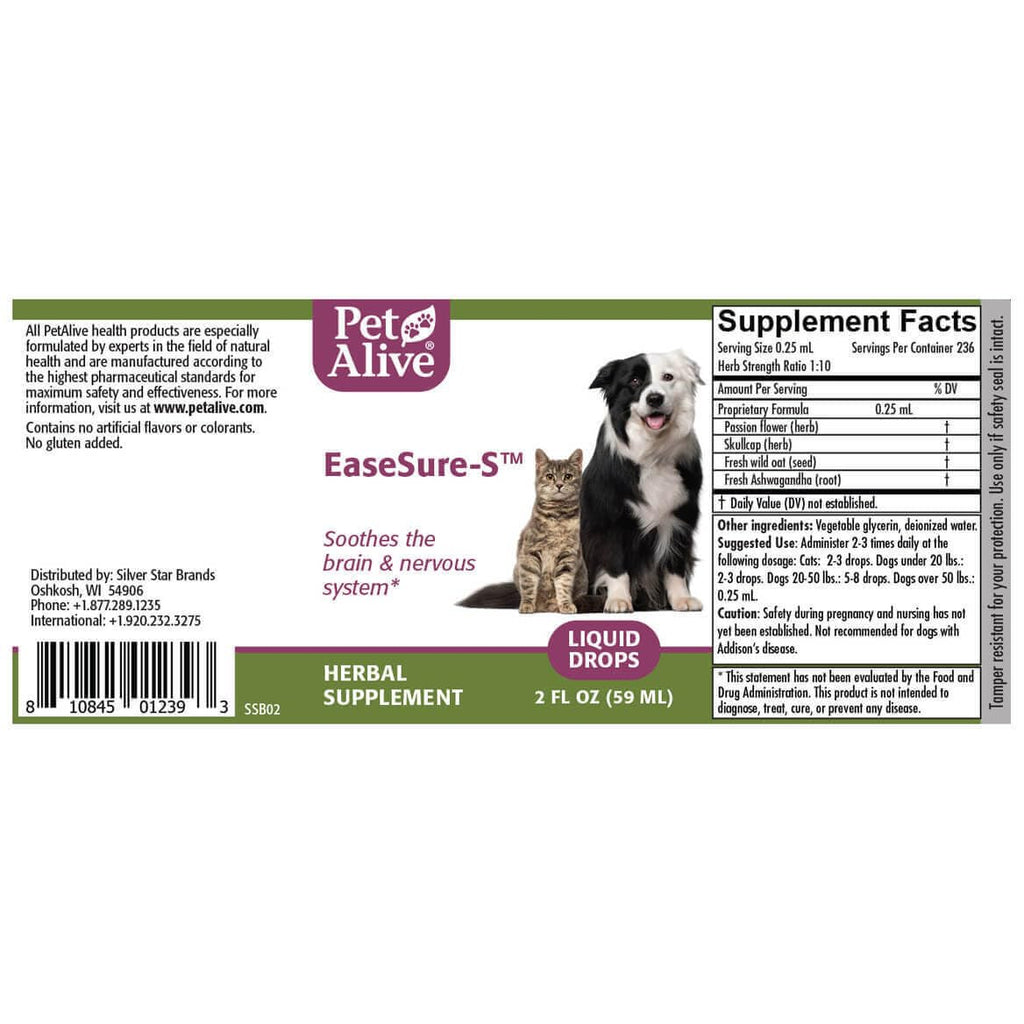 2 Fl Oz Herbal Nervous System Support for Pets S59374