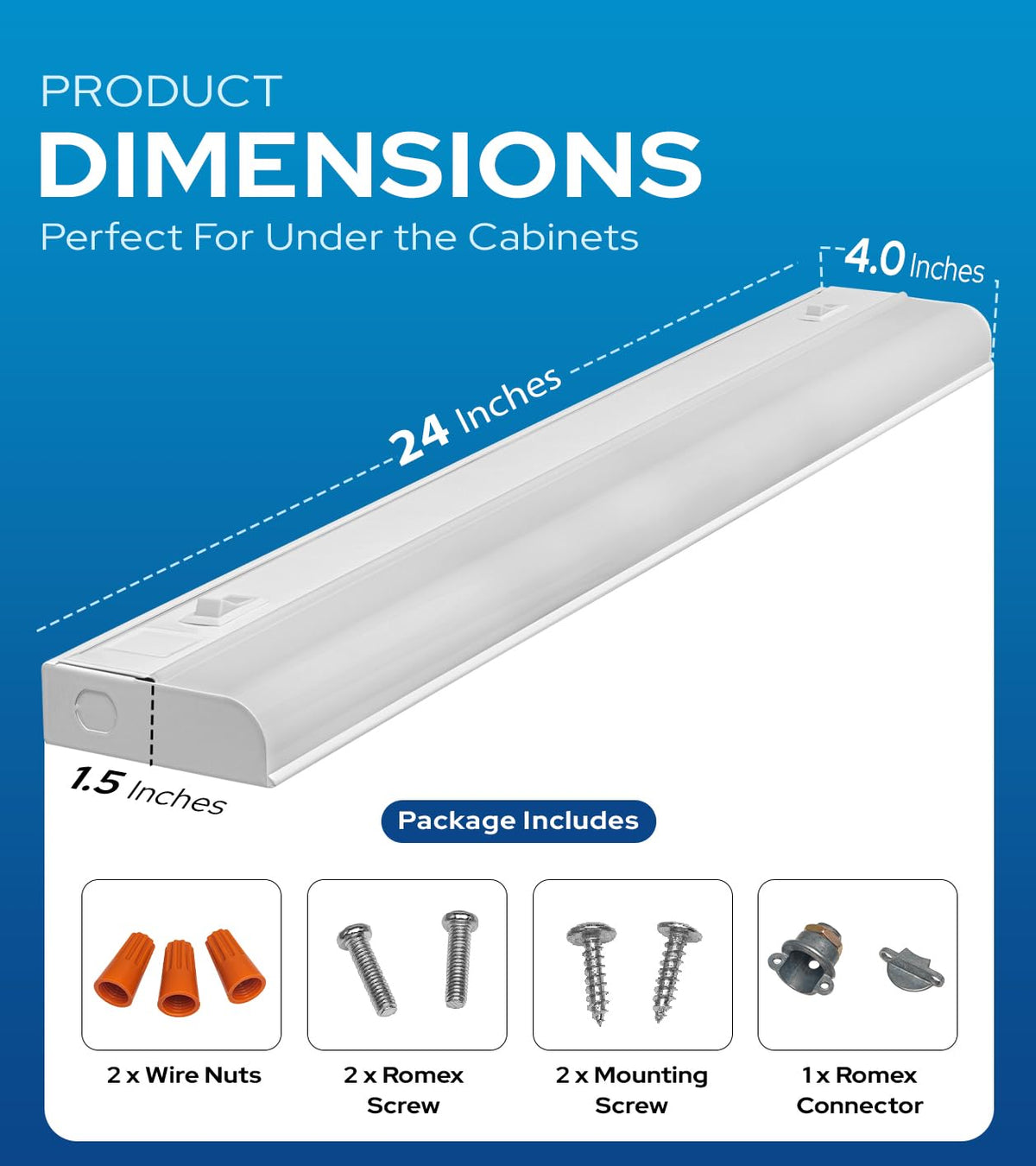 24" Hardwired Under Cabinet Lighting Y98364