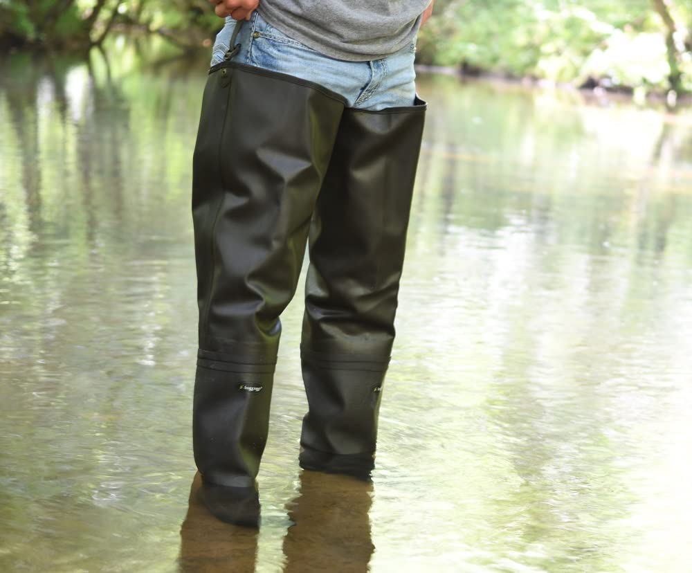 Waterproof PVC Fishing Bootfoot Hip Wader H18434