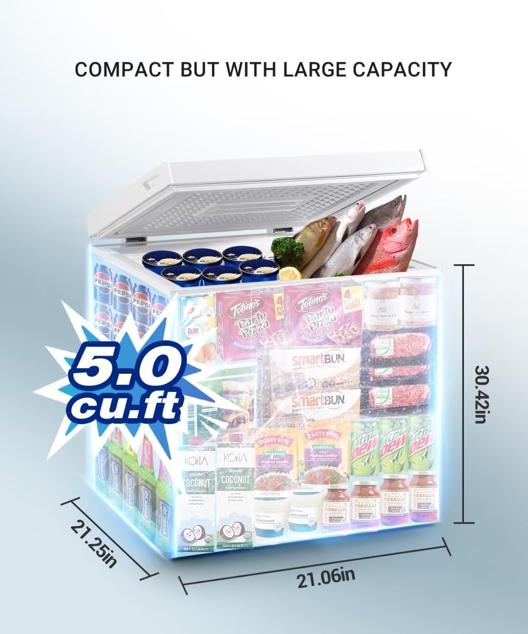5.0 cu.ft Chest Freezer with Temperature Control K742481