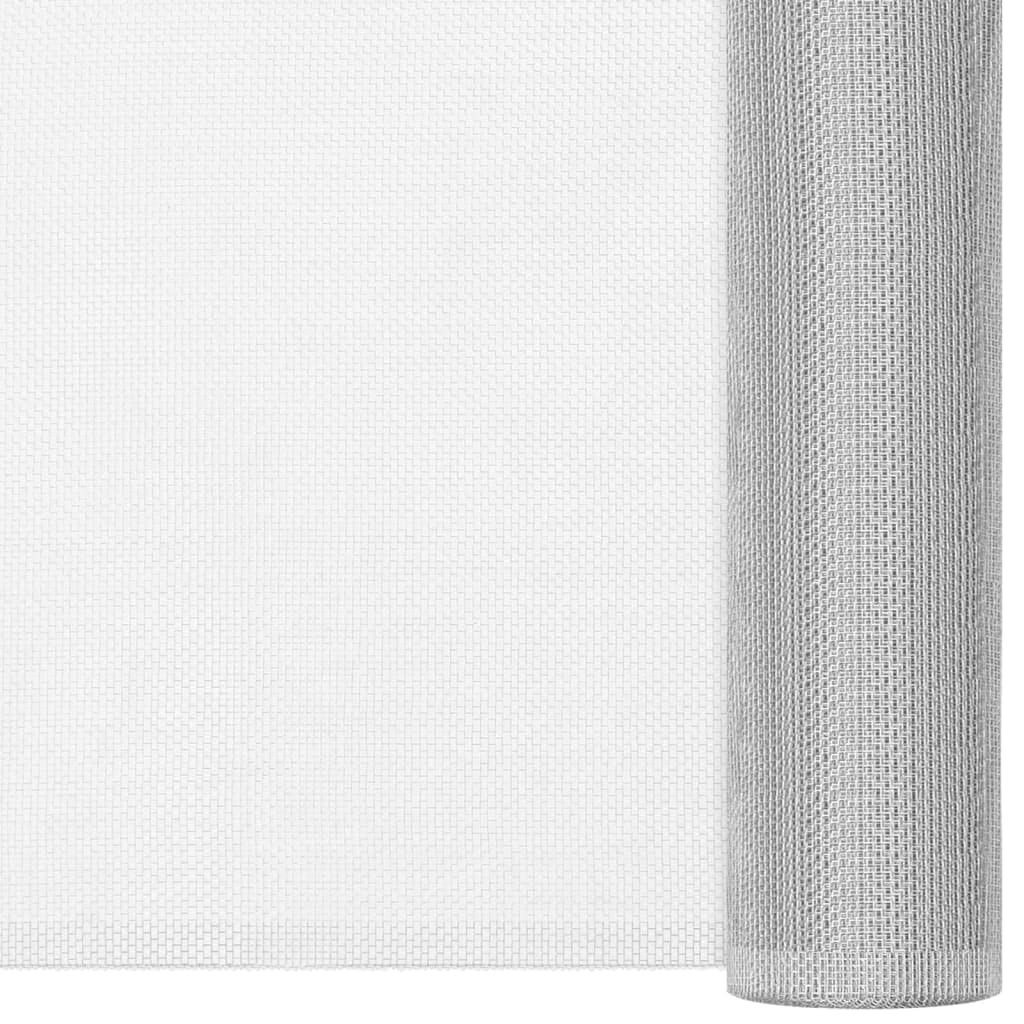 Aluminum Mesh Screen 44.1" x 196.9" Silver B38310