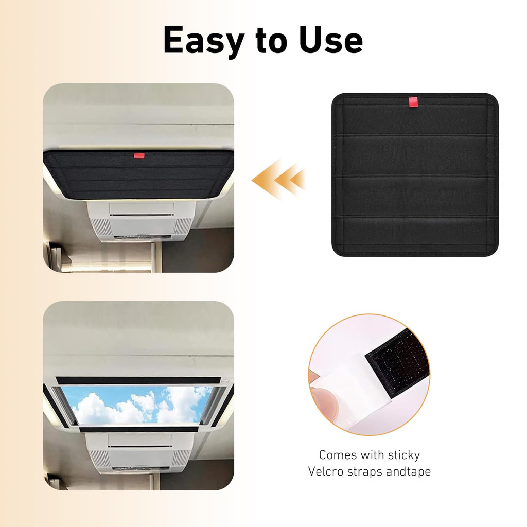 Magnetic Foldable RV Skylight Vent Cover F3666