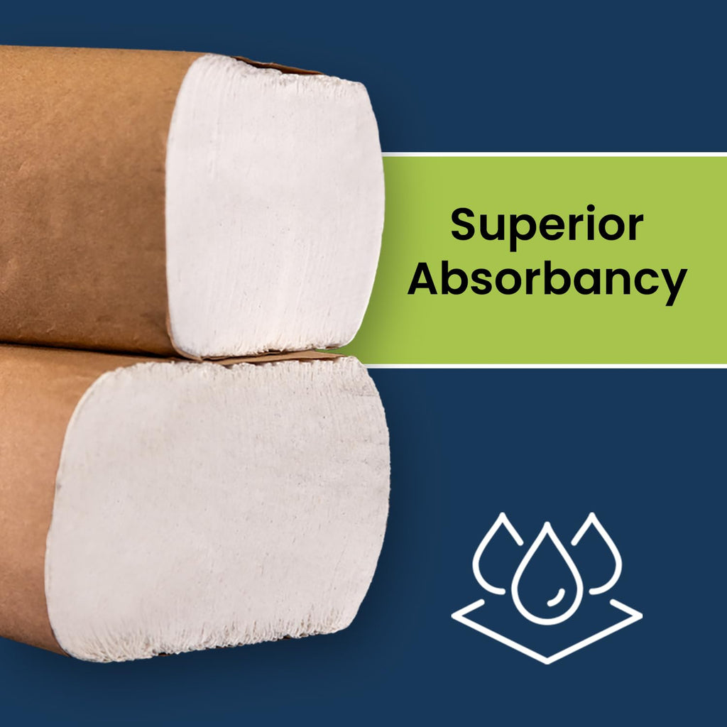 Multifold Paper Towels, White, 4,000 Sheets/Case H834