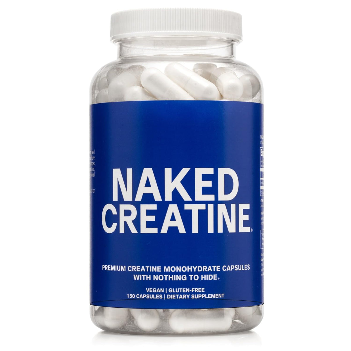 Micronized Creatine Monohydrate Capsules 2.5g 75 Servings Vegan W893