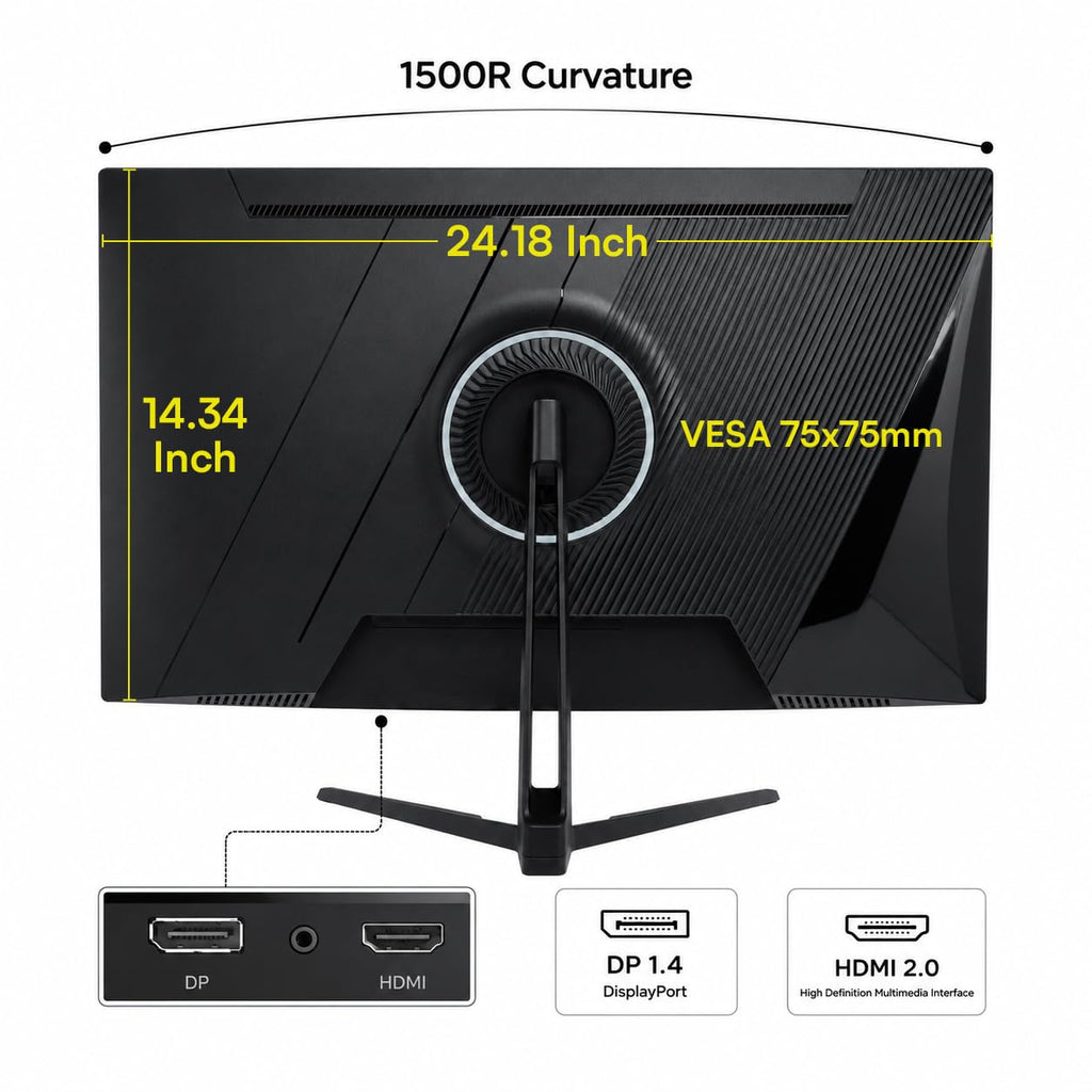 27 Inch 240Hz Curved Gaming Monitor 2K QHD N566235