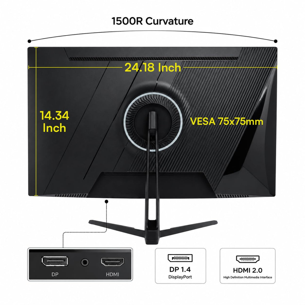 27 Inch 240Hz Curved Gaming Monitor 2K QHD N566235