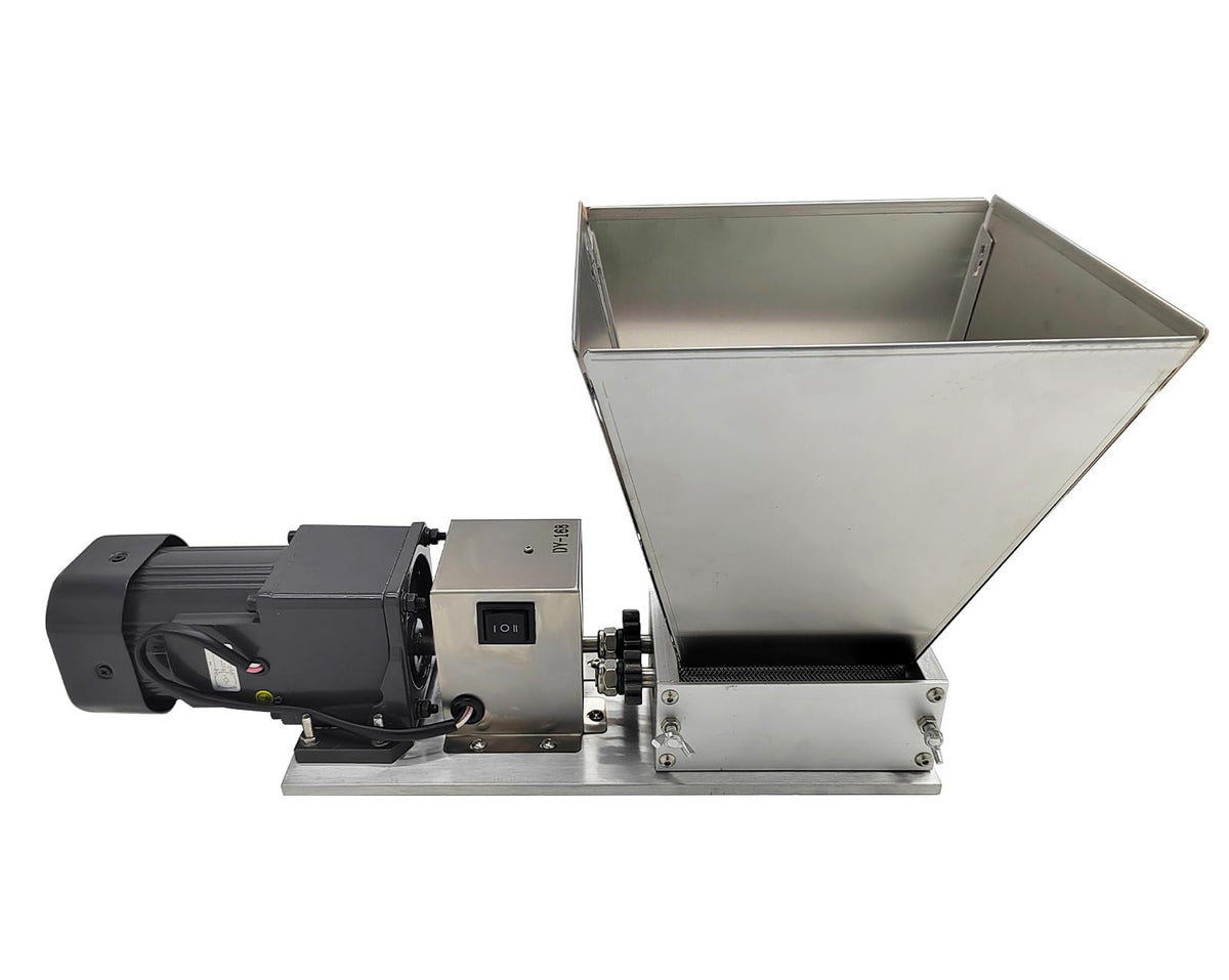 110V 60W 75RPM Stainless Steel Grain Mill with 4 Hopper and 2 Rollers B178