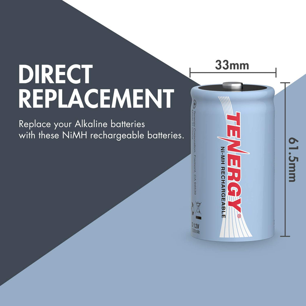 D Size 10000mAh NiMH Rechargeable Battery C6812