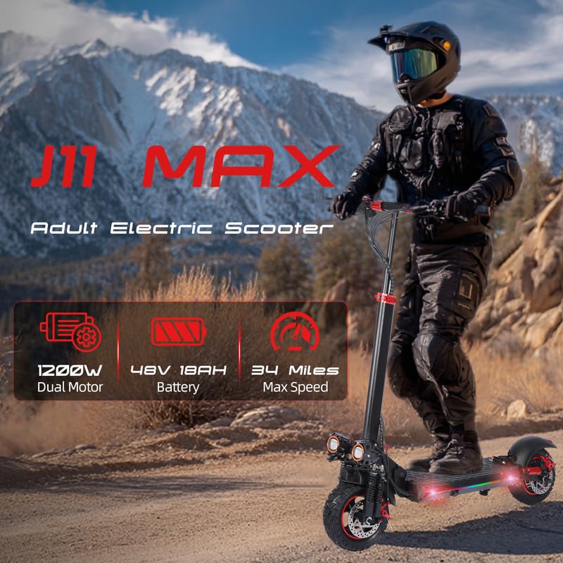 900W to 1600W 48V 18ah Folding Electric Scooter 11 Inch Tires S82433