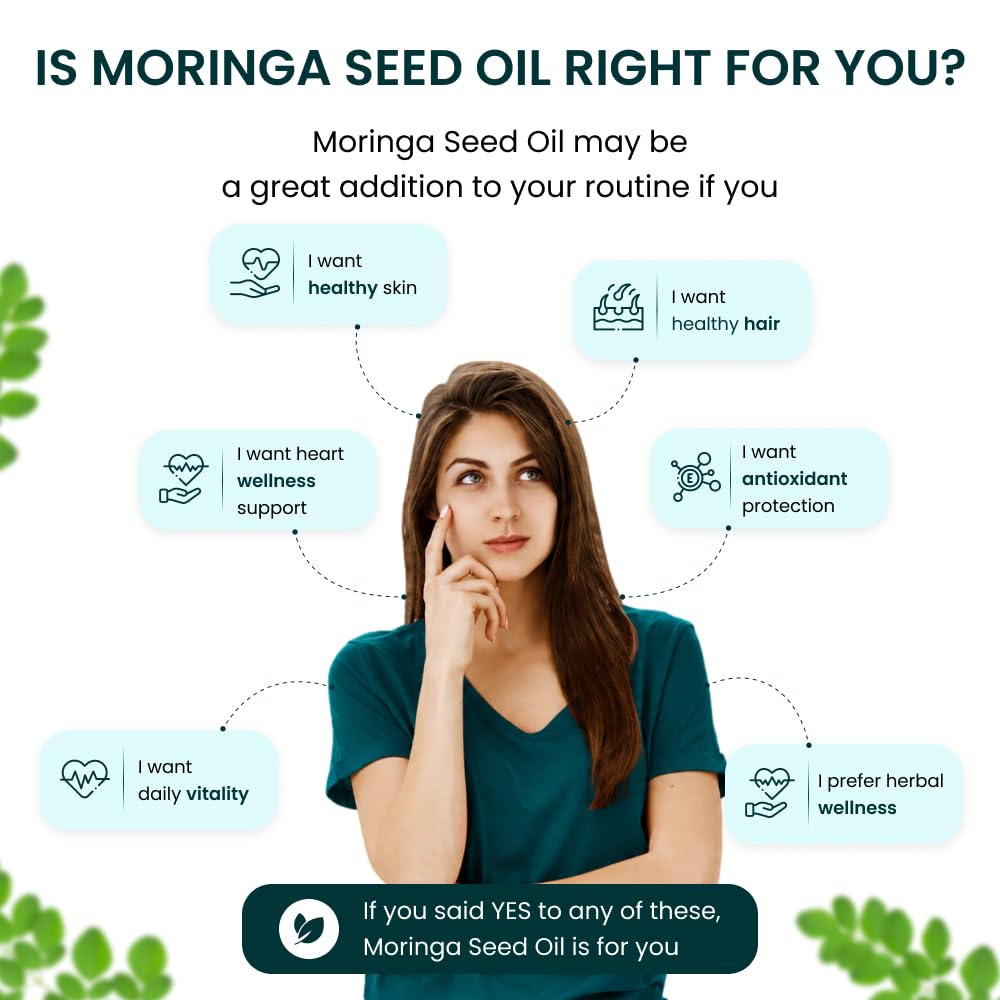 Moringa Seed Oil 1000mg 60 Capsules E993