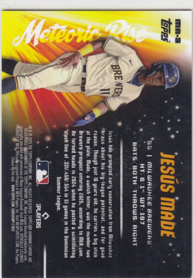 2025 Bowman Chrome Mega Box Green Mojo Refractor Baseball Trading Card 55/99 T204955