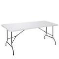 White 6Ft Heavy Duty Folding Picnic Table F2134