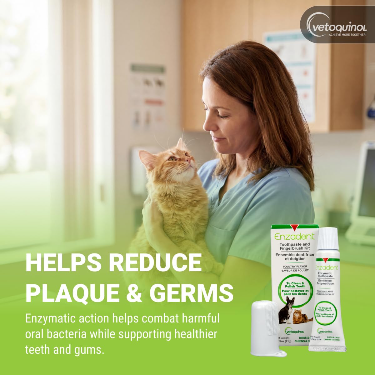 Enzymatic Toothpaste Kit + Fingerbrush, Poultry Flavor L8628