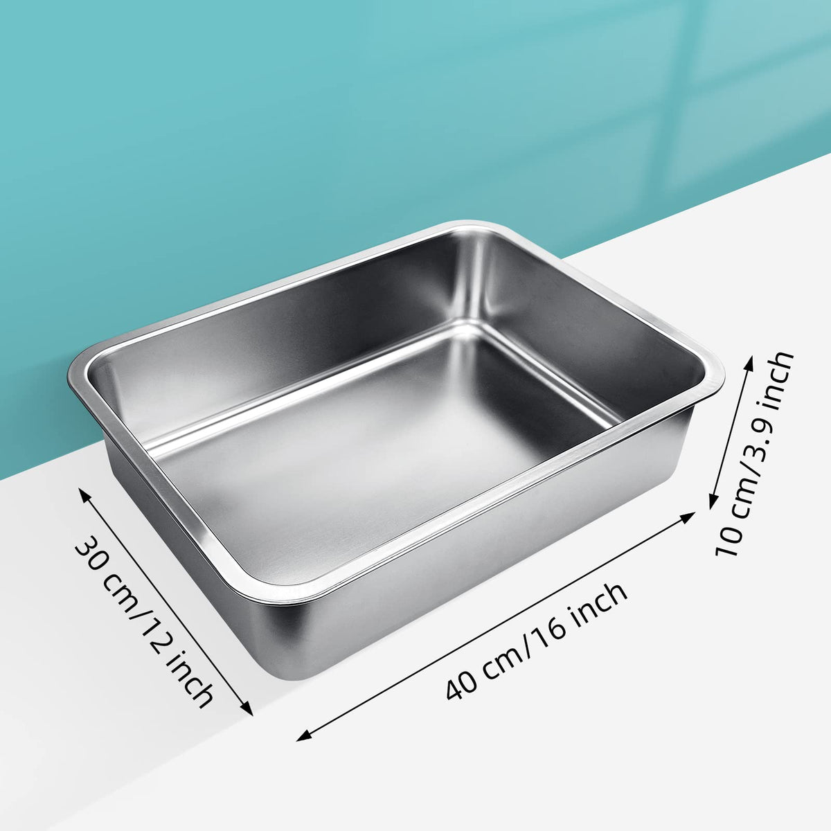 Stainless Steel Litter Box W7419