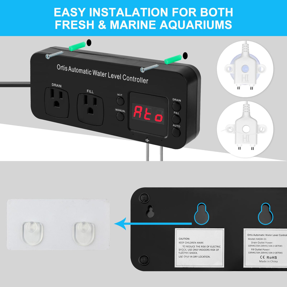 Automatic Water Level Controller for Aquarium Fish Tank A94009