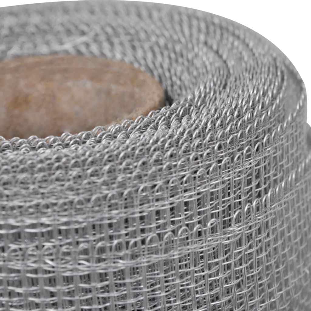 Aluminum Mesh Roll 39.4x196.9 Inch Silver I20816