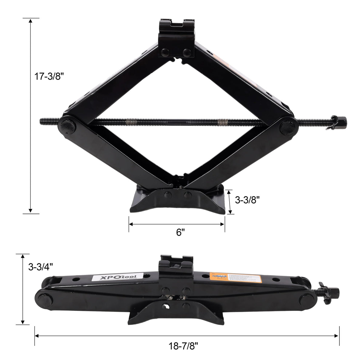 3 Ton Scissor Car Jack Kit with Wrench T511