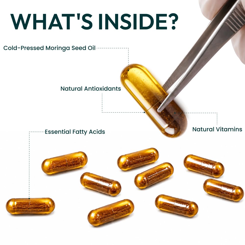 Moringa Seed Oil 1000mg 60 Capsules E993