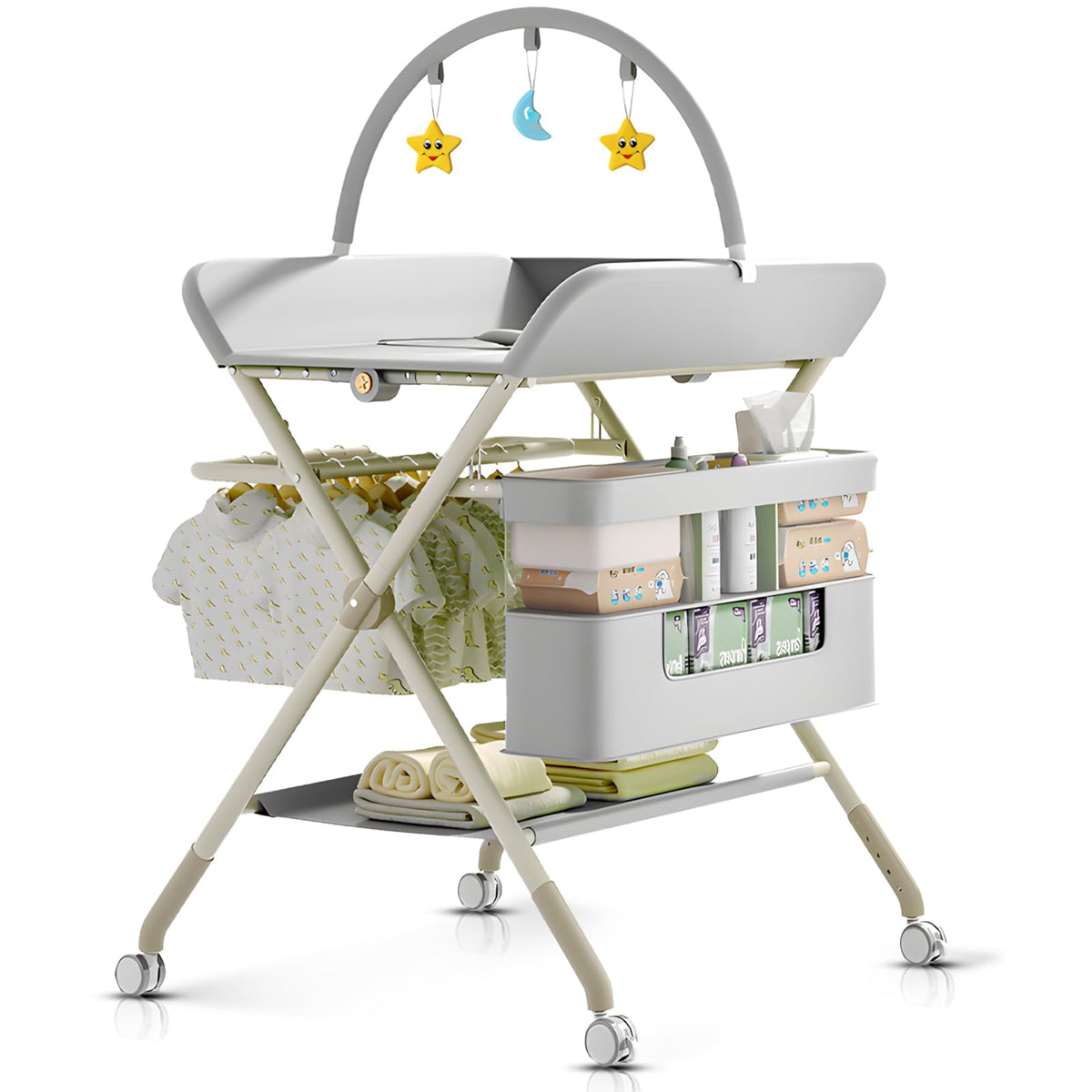 Portable Baby Changing Table with Wheels V4630