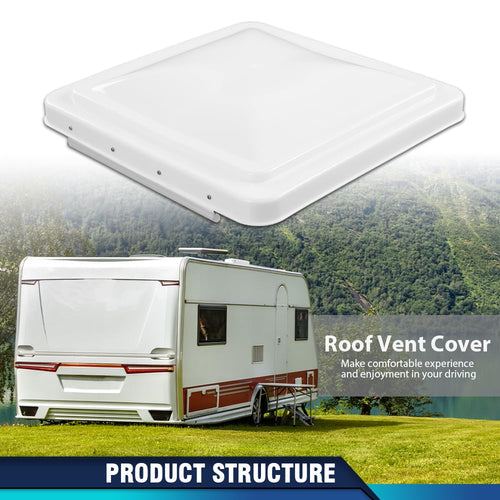 14" x 14" White Roof Vent Cover 2Pc J973835