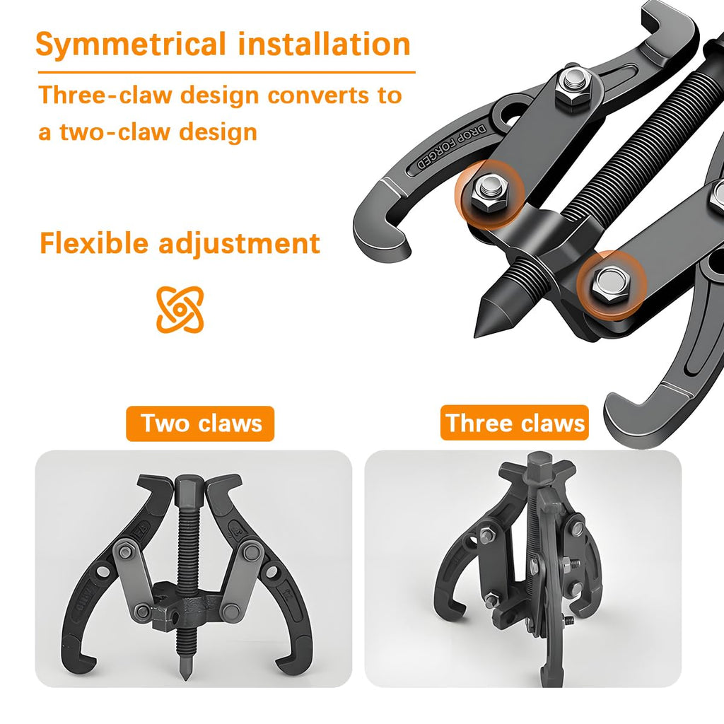 6 Inch Inner Bearing Puller with Reversible Jaws E13612