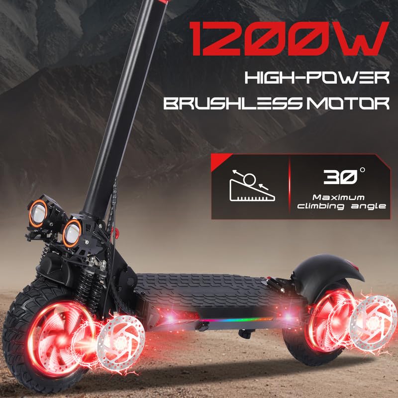 900W to 1600W 48V 18ah Folding Electric Scooter 11 Inch Tires S82433