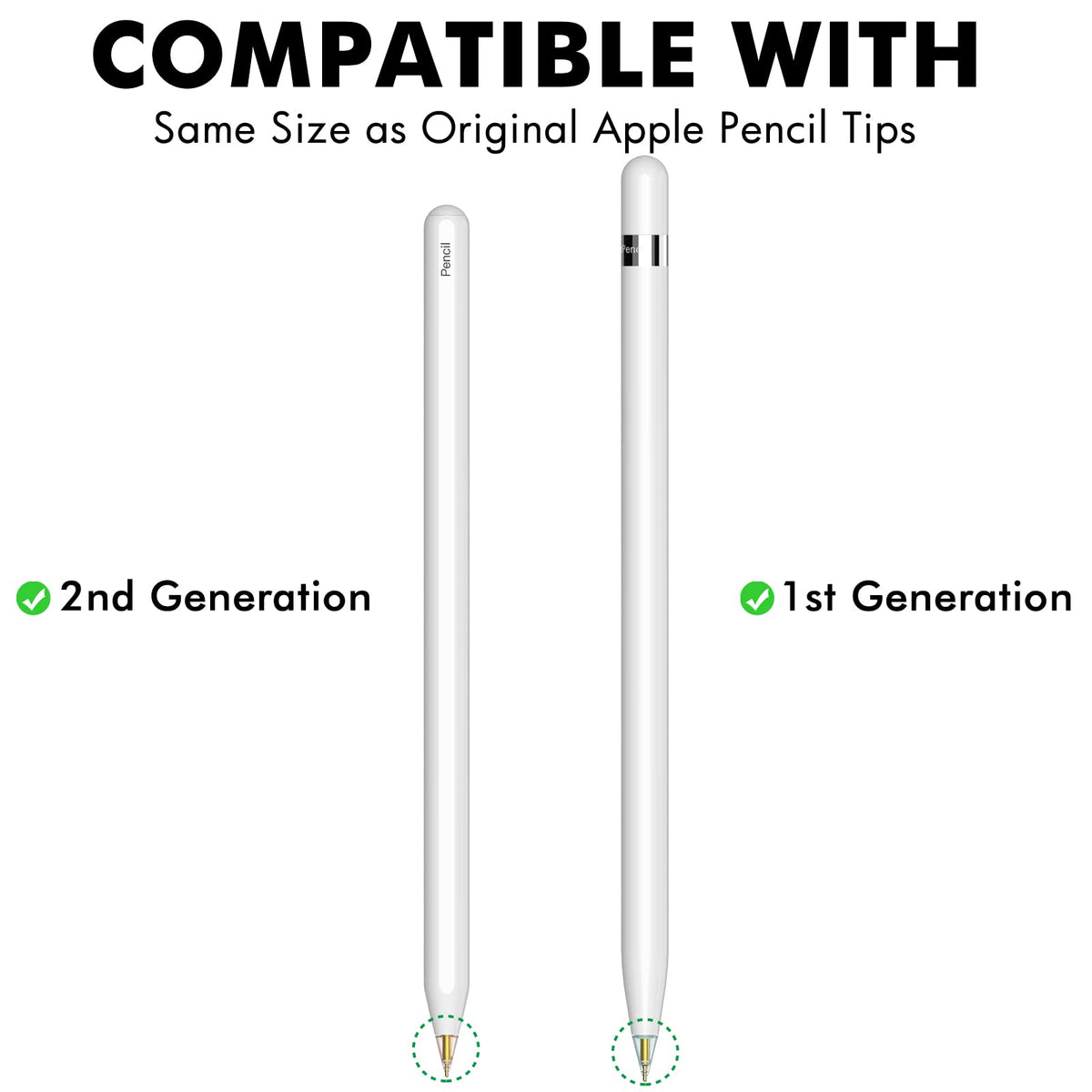 4 Pack Replacement Tips for Apple Pencil 1.95mm M56430