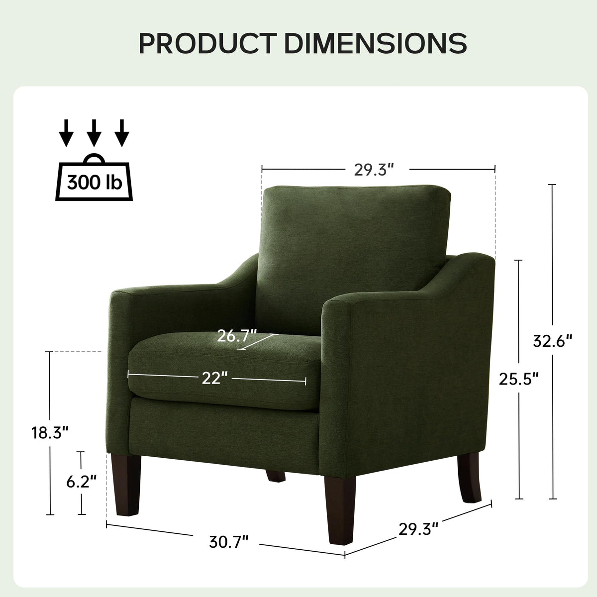 Accent Chairs Set of 2 Green Y753806