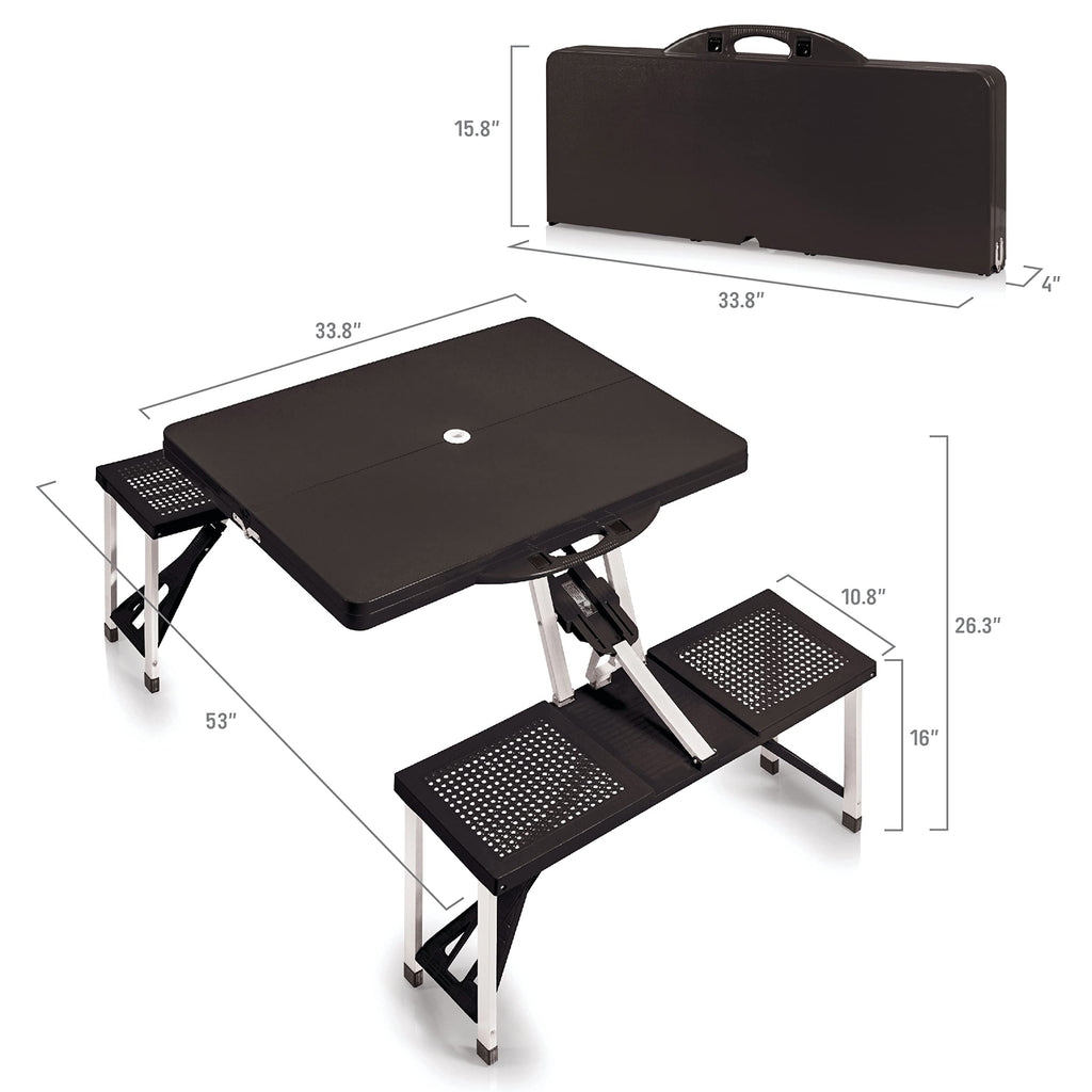 Portable Folding Picnic Table with Seats for 4 Z852