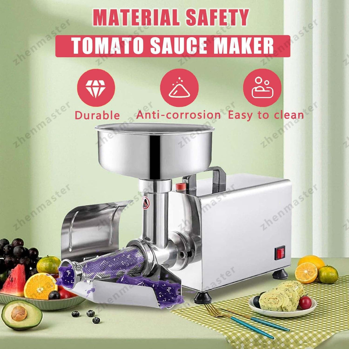 Electric Stainless Steel Tomato Strainer E4617