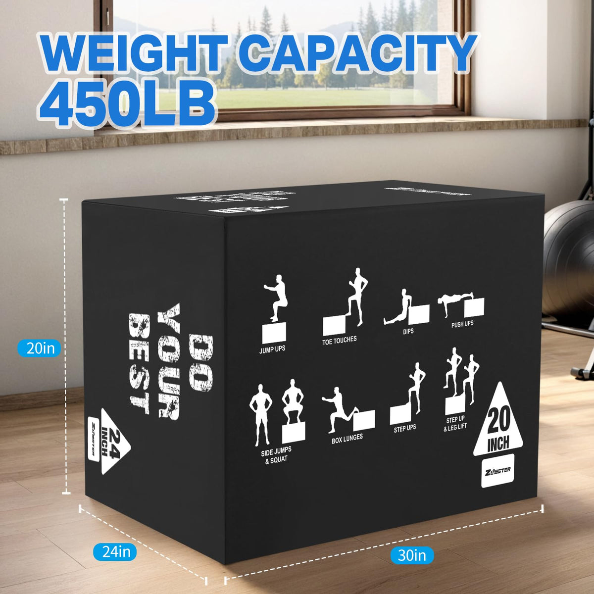 3-in-1 Plyometric Jump Box M606
