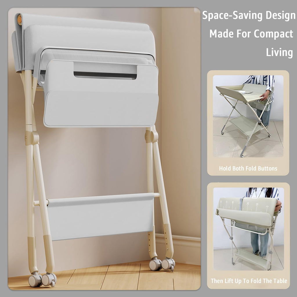 Portable Baby Changing Table with Wheels V4630