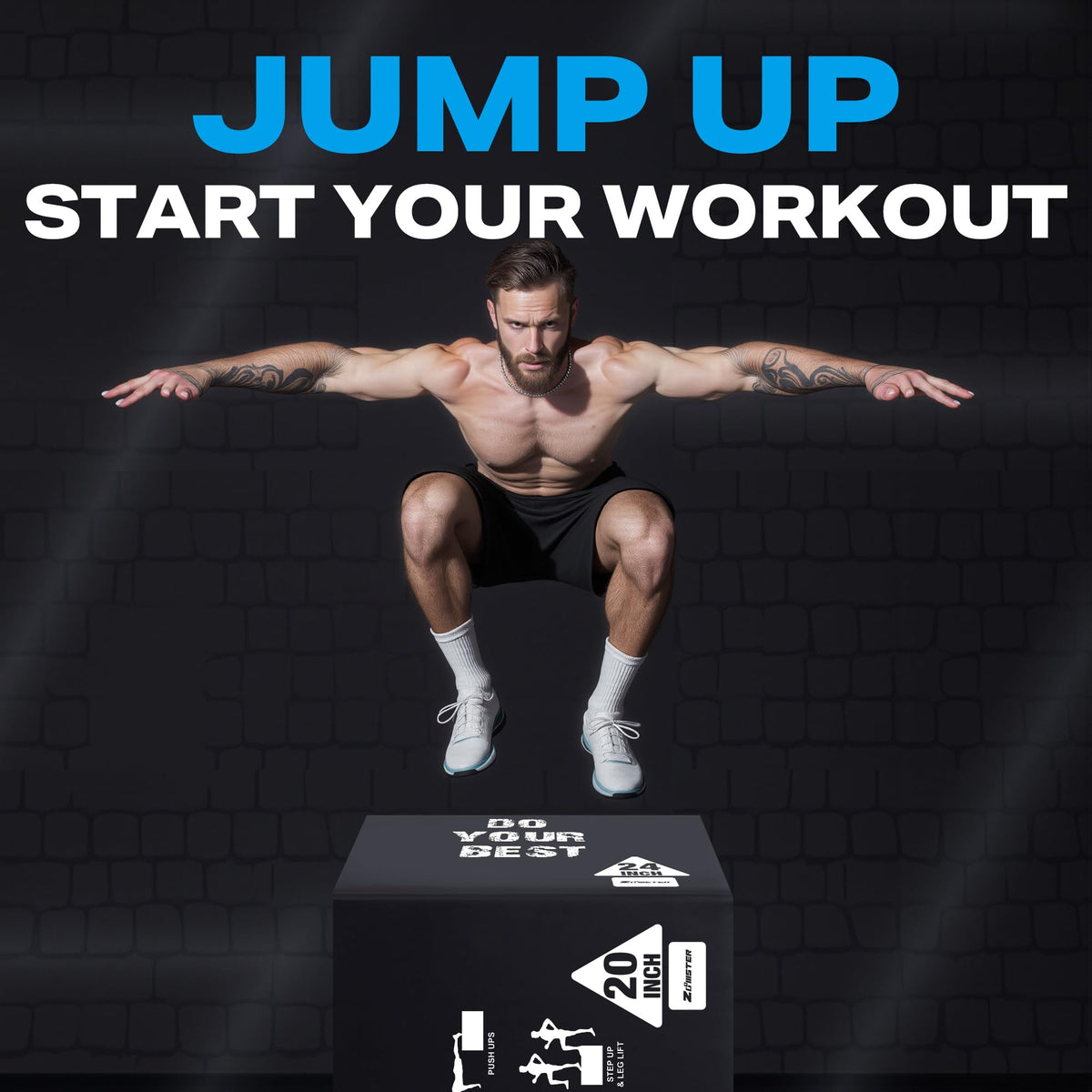 3-in-1 Plyometric Jump Box M606