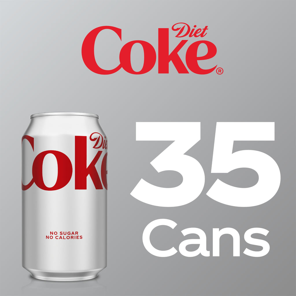 Diet Coke Soda Soft Drink, 12 fl oz, 35 Pack W60496