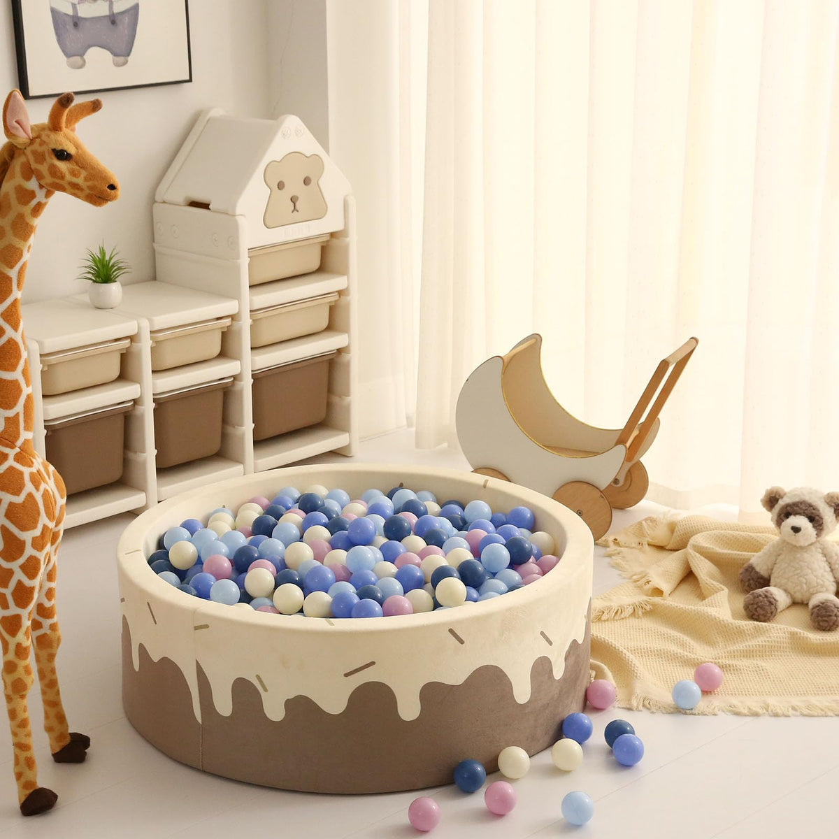 Cream Ball Pit Balls 100 Balls 2.2 Inch F32410
