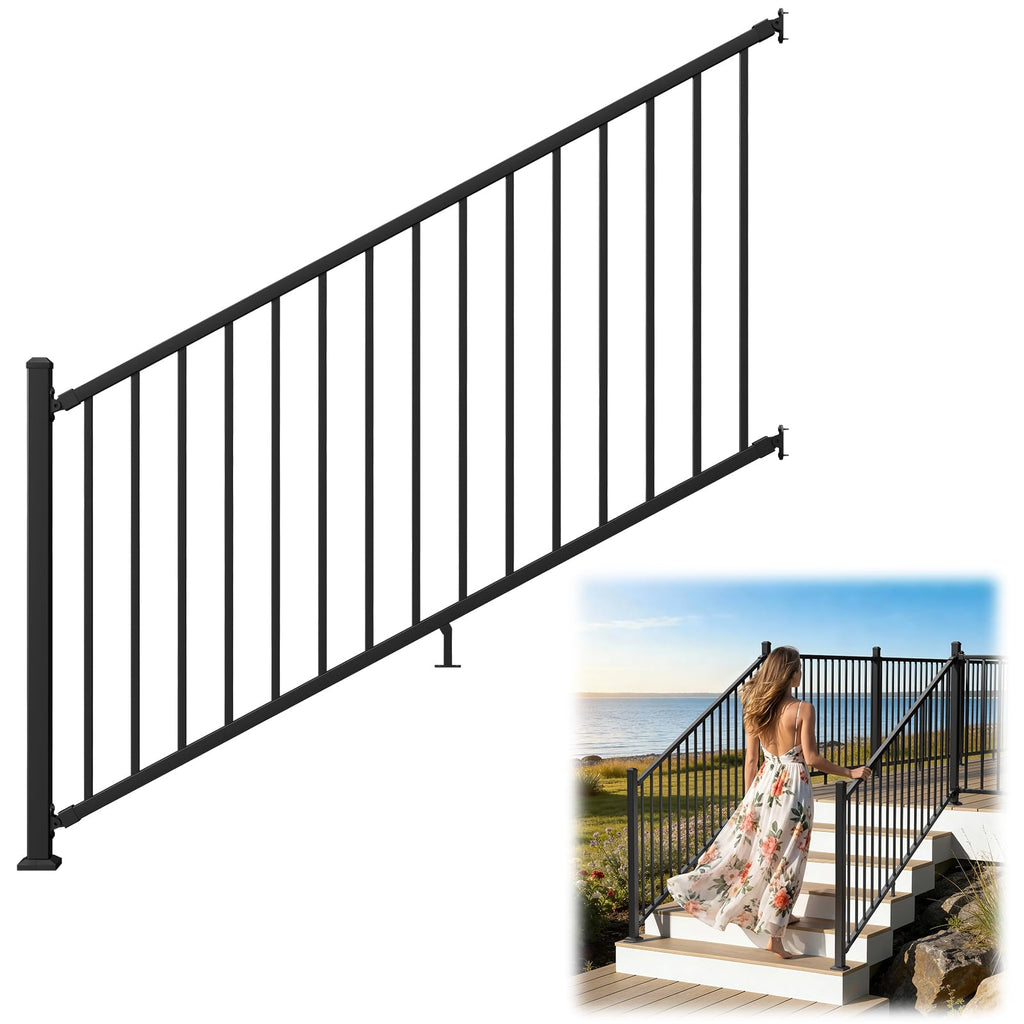 Aluminum Angle-Adjustable Stair Railing Kit S2825