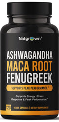 Ashwagandha Maca Root Fenugreek Capsules 120 Ct K431203